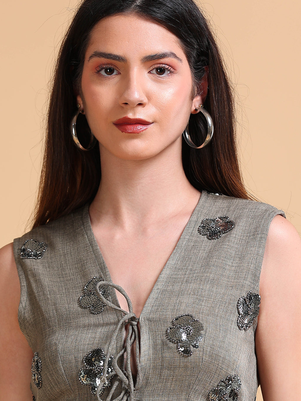 Silver Lily Sequins Dress