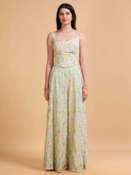 Bloom Corset Olive