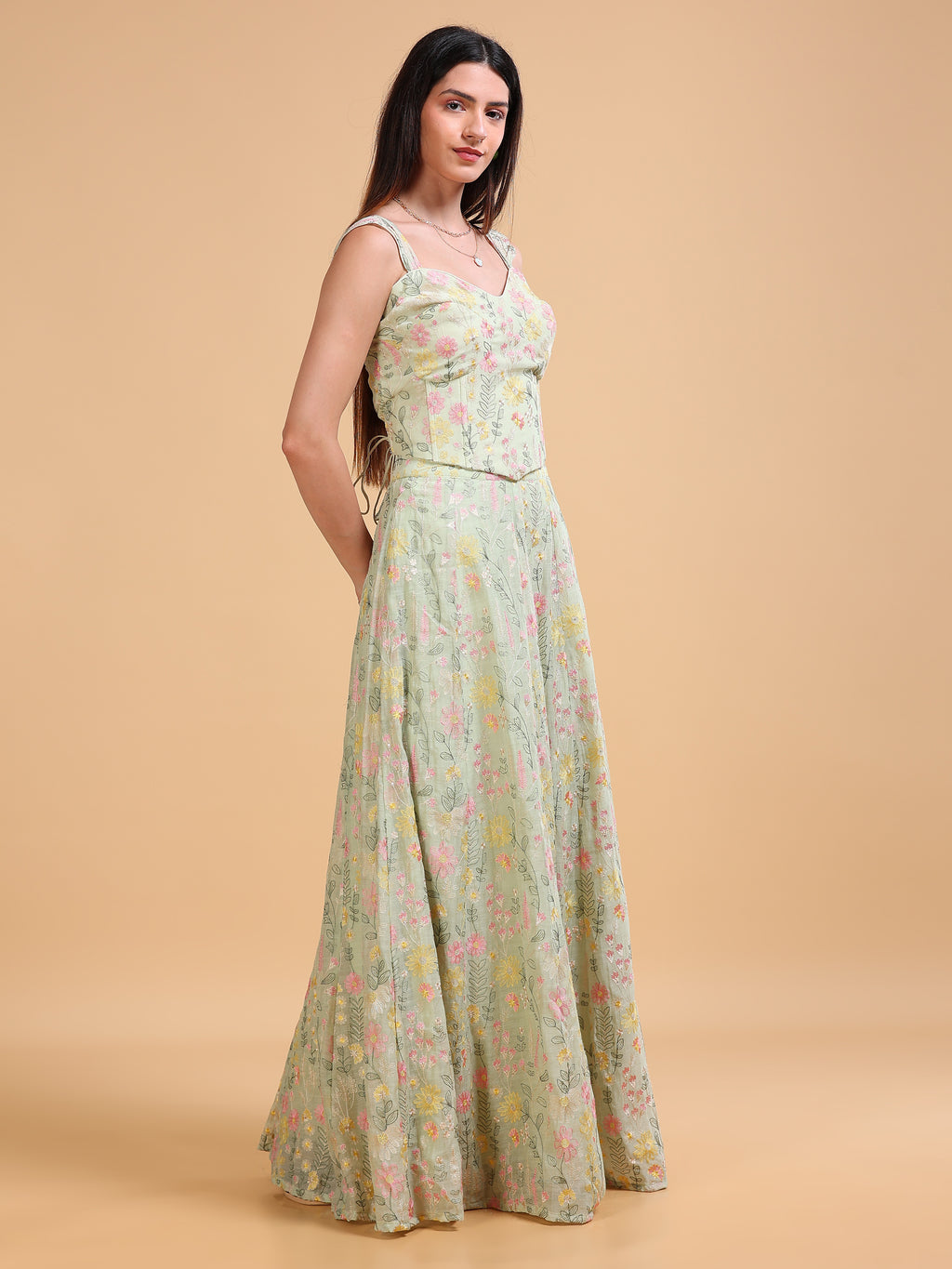 Bloom Corset Olive