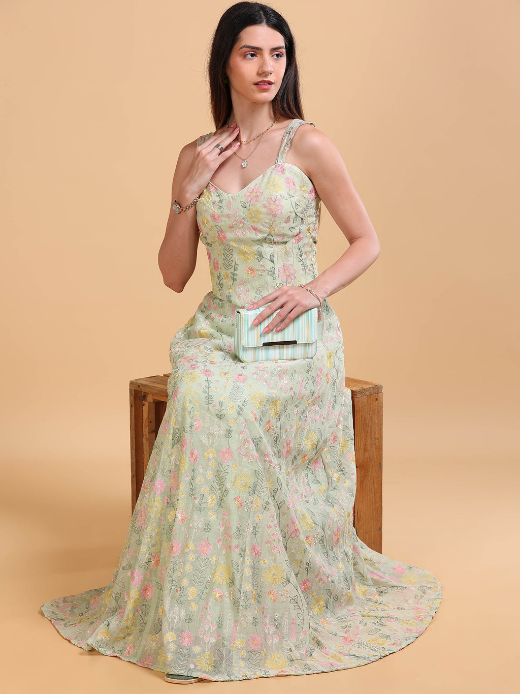 Bloom Corset Olive