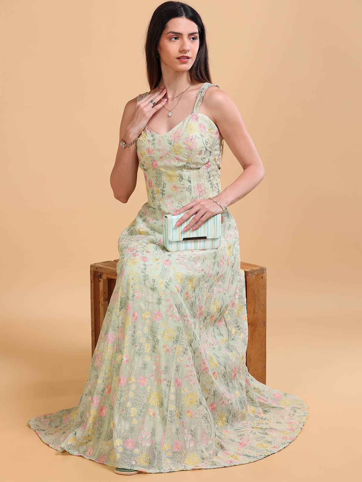 Bloom Corset Olive
